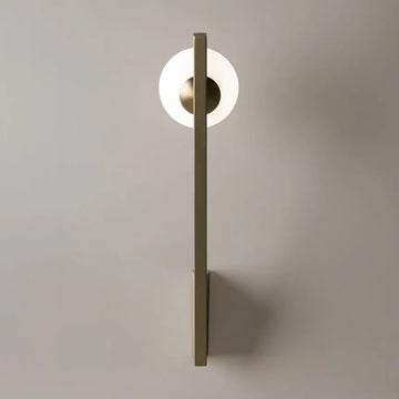 Wall Light Gold, Metal Frame, White Glass Body – Kazimir | Maytoni