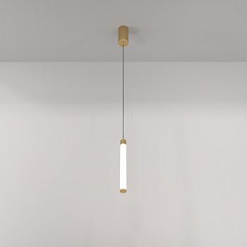 Pendelleuchte Mattgoldenes Aluminiumgehäuse mit weißem Acryl - Diffusor und integrierter LED – Arc | Maytoni - Esszett Luxury | Stilvolles Wohnen mit Charakter