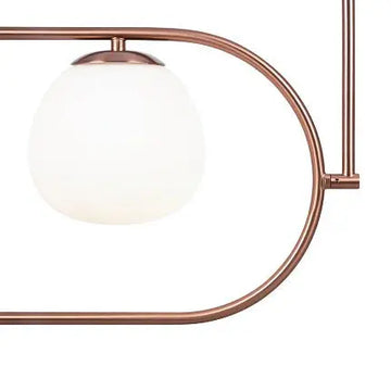 Pendant Lamp with Frosted Glass Spheres and Brass Finish in Modern Design – Erich | Maytoni