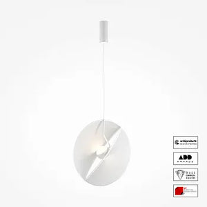 Pendant Light White Textile Modern Design & Integrated LED – Reflex | Maytoni