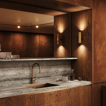 Focus Design Wall Light, matt gold, 2× GU10 – Focus Design | Maytoni