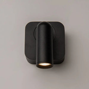 Wandleuchte – Schwarzes Metall und Aluminium, 3 W Leistung, Rechteckige Basis, 8,5 cm Höhe - Mirax | Maytoni