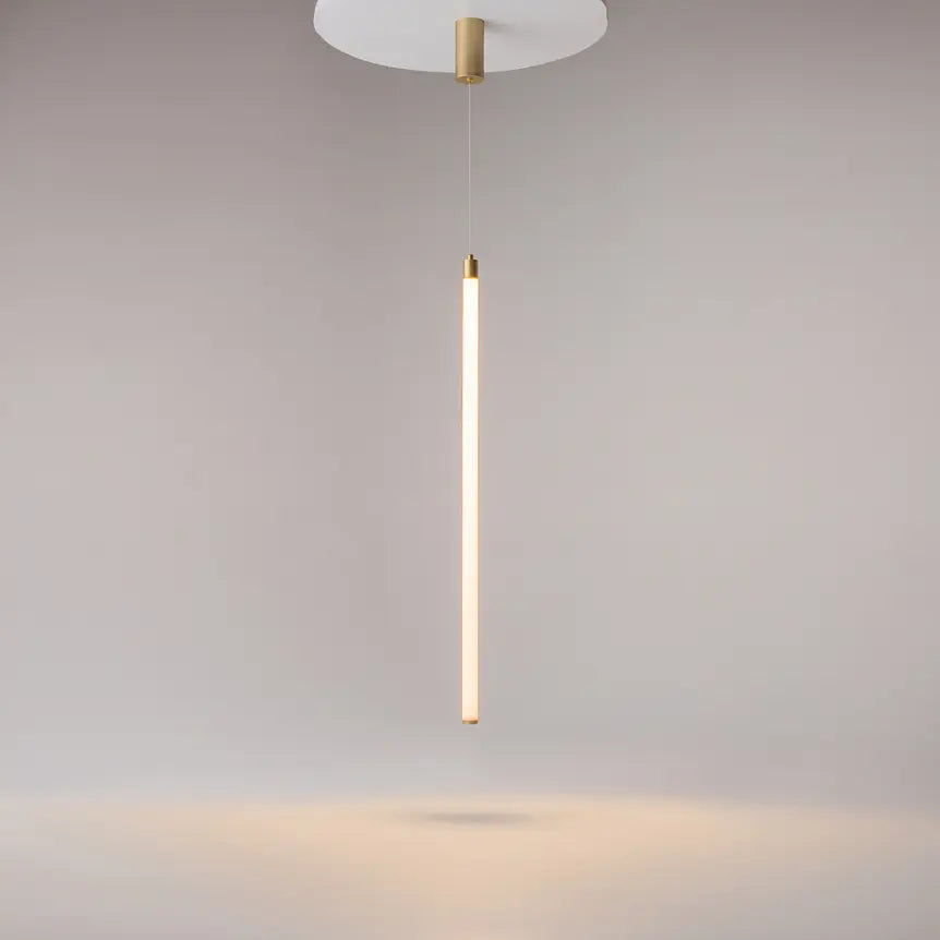 Pendelleuchte – Gold Aluminium, 20W LED, Warmweiß Licht, Ø3 cm - Ray | Maytoni