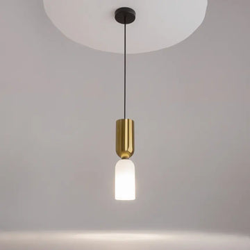 Pendelleuchte – Gold-Schwarz, Glasschirm, 1× E14, 40 W, Ø8 cm - Memory | Maytoni