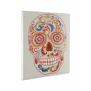 Wanddeko mit Acrylfarbe &amp Holzkeilrahmen – Totenkopf | Kayoom - Esszett Luxury | Stilvolles Wohnen mit Charakter