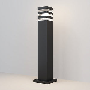 Landschaftsleuchte – Schwarzes Finish, Aluminium Gehäuse, 1× E27 Fassung, Höhe 61 cm - Unter den Linden | Maytoni
