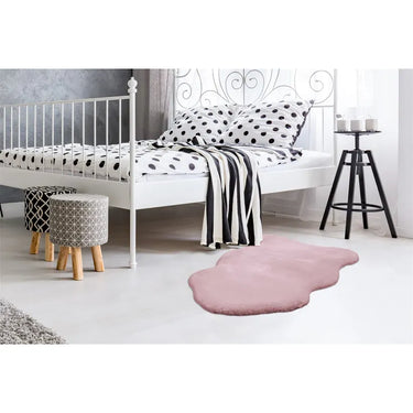 Teppich – Rosa Farbe, Weicher Flor, Felloptik 90 cm - Rabbit Light 825 | Kayoom