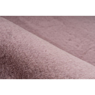 Teppich – Rosa Farbe, Weicher Flor, Felloptik 90 cm - Rabbit Light 825 | Kayoom