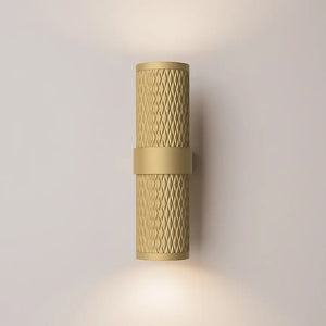Wandleuchte – Mattgoldenes Aluminium, 2× GU10 Fassung, 10 W Leistung - Focus Design | Maytoni