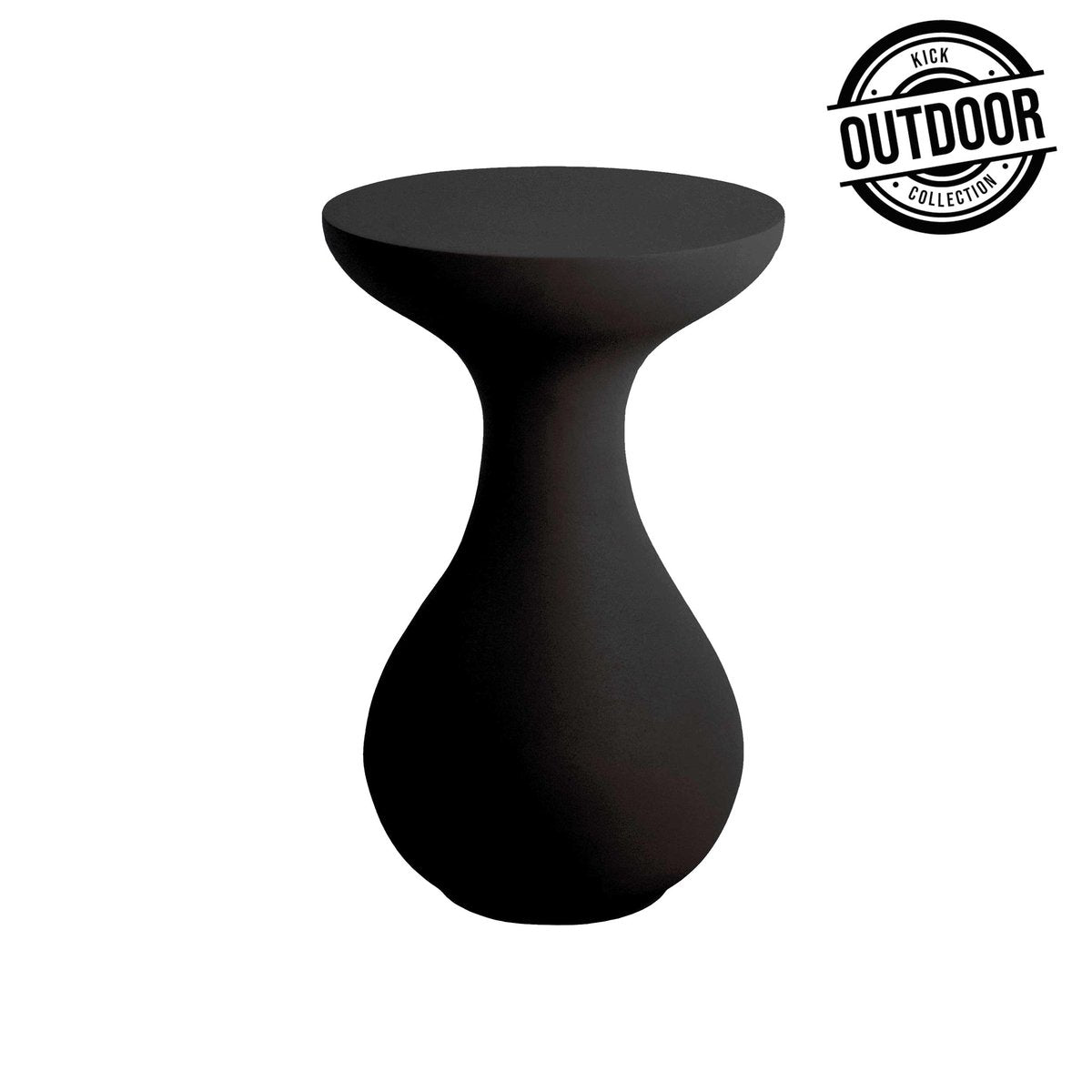 Beistelltisch – Schwarze Farbe, Aluminium, Für Innen und Außen - Dez | Kick Collection