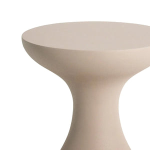 Beistelltisch – Beige Farbe, Aluminium, Für Innen und Außen - Dez | Kick Collection