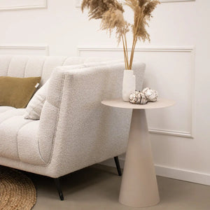 Beistelltisch – Metall Material, Modern Design, Beige Farbe, L - Vic  | Kick Collection