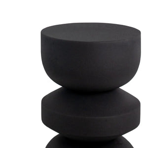 Beistelltisch – Metall Material, Einzigartiges Design, Schwarze Farbe - Jon | Kick Collection
