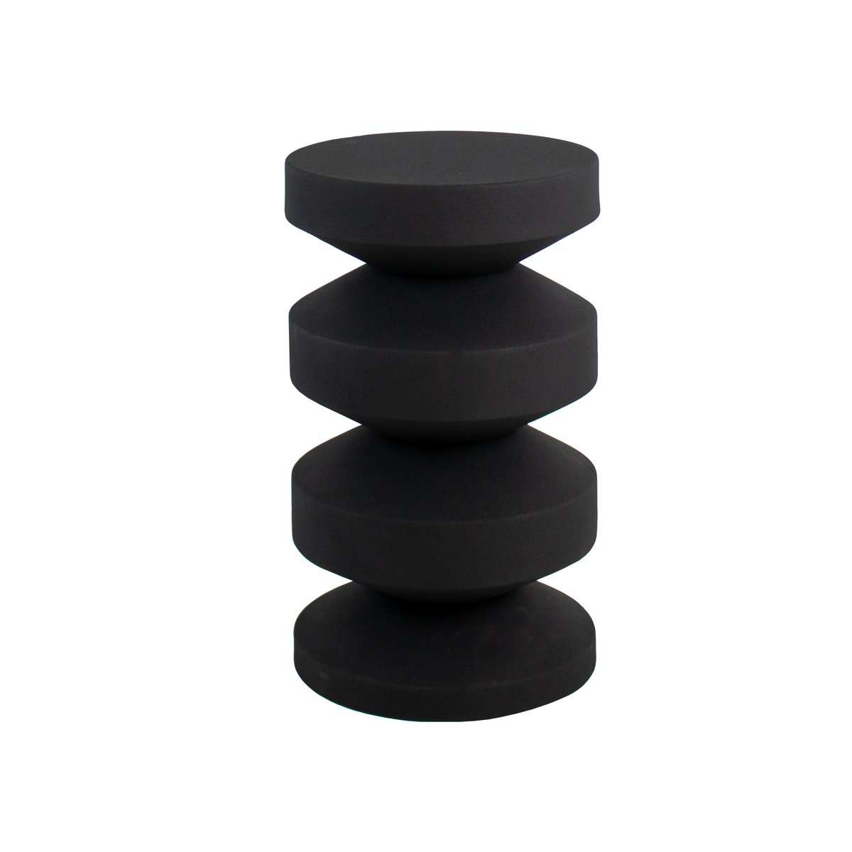 Beistelltisch – Metall Material, Modernes Design, Schwarze Farbe - Nio | Kick Collection