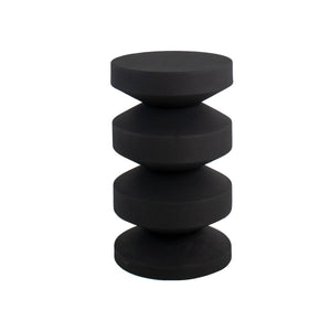 Beistelltisch – Metall Material, Modernes Design, Schwarze Farbe - Nio | Kick Collection