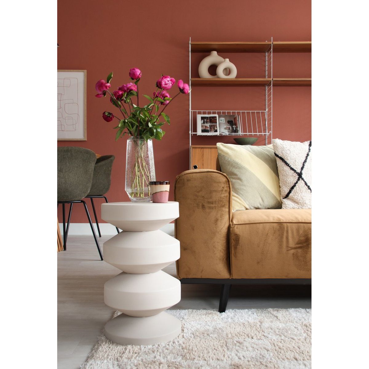 Beistelltisch – Metall Material, Modernes Design, Schwarze Farbe - Nio | Kick Collection