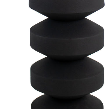 Beistelltisch – Skulpturales Design, Schwarzes Metall, Runde Form - Nio | Kick Collection