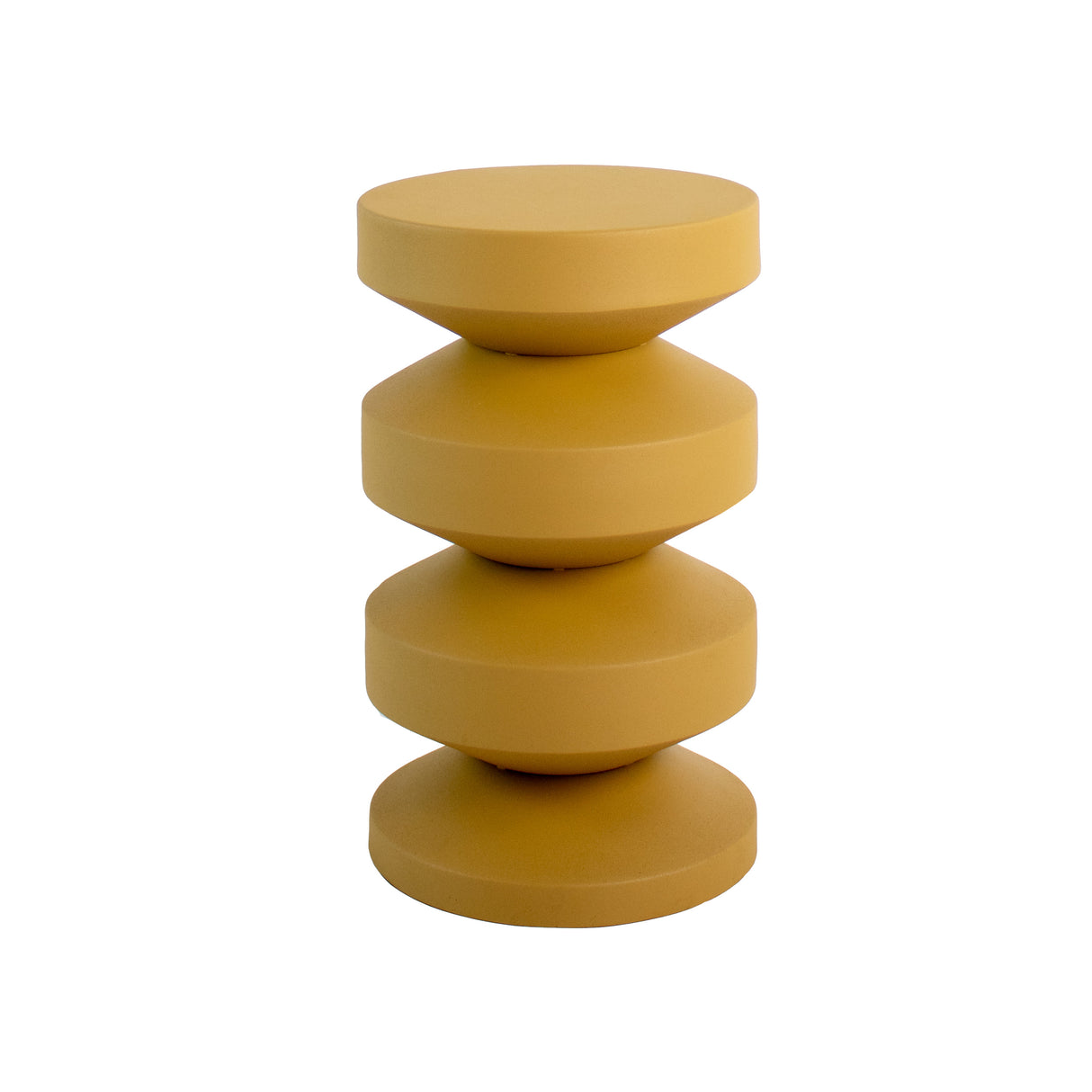 Beistelltisch – Metall Material, Modernes Design, Ockergelbe Farbe - Nio | Kick Collection