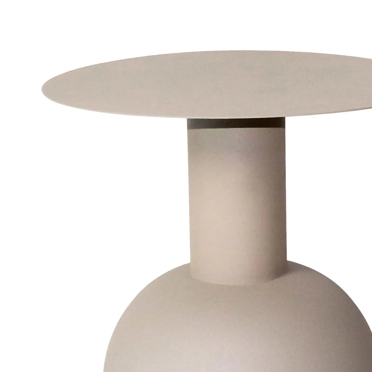 Beistelltisch – Metall Material, Beschichtete Oberfläche, Beige Farbe - Pip | Kick Collection
