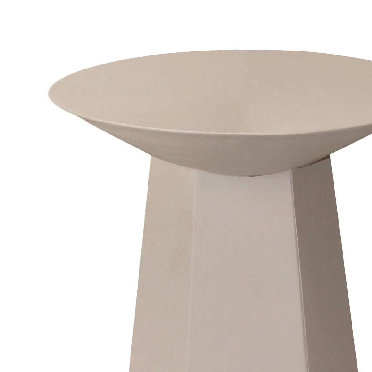 Beistelltisch – Beige Beschichtung, Hexagon Gestell, Metall Design - Loa | Kick Collection