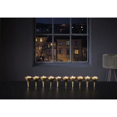 Teelichthalter – Metall Mehrfach-Kerzen-Design länglicher Centerpiece-Stil – Beaufort | Philippi