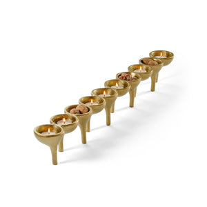 Teelichthalter – Metall Mehrfach-Kerzen-Design länglicher Centerpiece-Stil – Beaufort | Philippi