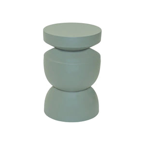 Beistelltisch – Grüne Farbe, Geriffeltes Design, Skulpturale Form - Cis | Kick Collection