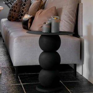 Beistelltisch – Metall Material, Vielseitige Wohnstile, Schwarze Farbe - Rua | Kick Collection