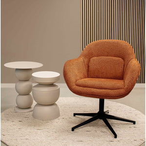 Beistelltisch – Metall Material, Vielseitige Wohnstile, Beige Farbe - Rua | Kick Collection