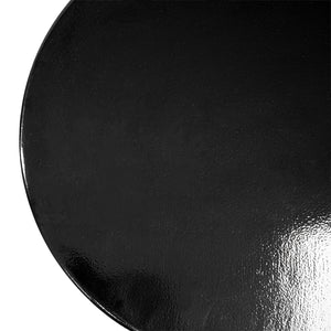 Beistelltisch – Schwarze Farbe, Glänzende Oberfläche, Skulpturales Design - Esra | Kick Collection