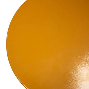 Beistelltisch – Metall Material, Glänzende Oberfläche, Ockergelbe Farbe - Lea | Kick Collection