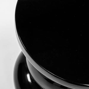 Beistelltisch – Schwarze Farbe, Geriffeltes Design, Runde Form - Cato | Kick Collection