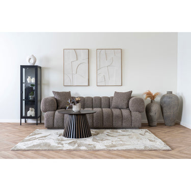 Vitrinenschrank – schwarzer Stahlrahmen, elegante Glastür, klare minimalistische Silhouette – Brisbane | House Nordic