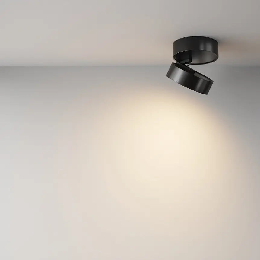 Matte Black Aluminum Ceiling Light with LED and Linear Bar – Onda | Maytoni