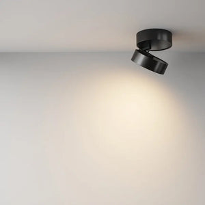 Matte Black Aluminum Ceiling Light with LED and Linear Bar – Onda | Maytoni