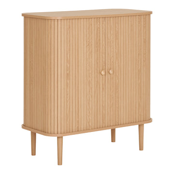 Sideboard – Natürliches Kiefernholz, Zwei Türen, 87 cm Höhe - Nikko | House Nordic