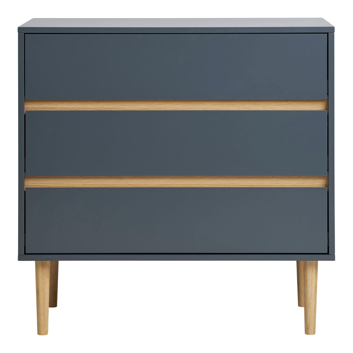 Chest of Drawers – Lacquered Wood, Clean Lines, Three Drawers, Sturdy Construction – Bisley | House Nordic