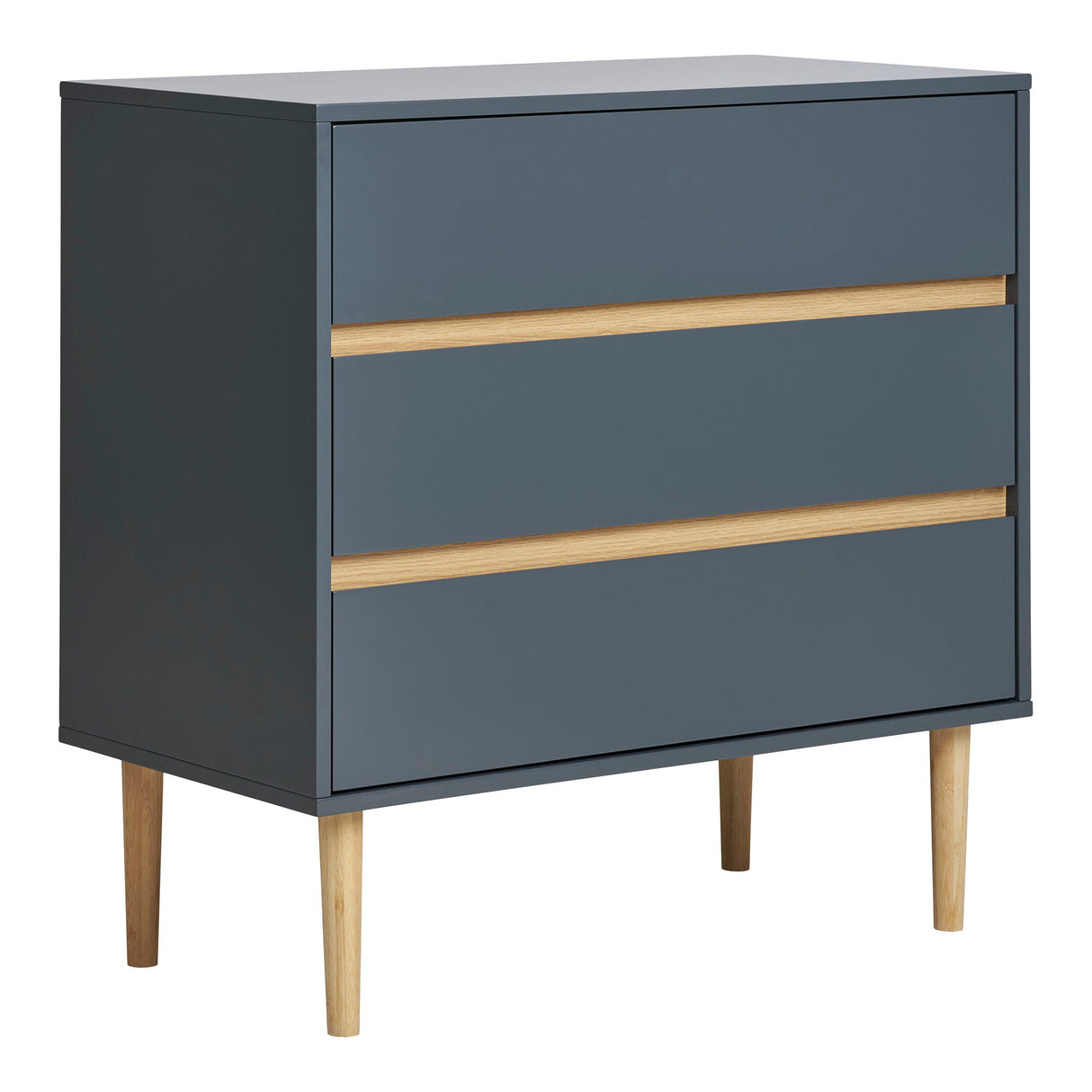 Chest of Drawers – Lacquered Wood, Clean Lines, Three Drawers, Sturdy Construction – Bisley | House Nordic