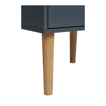 Beistelltisch – Zwei Schübe, Dunkelgrau, 55 cm - Bisley | House Nordic