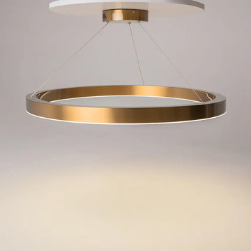 Pendelleuchte – Messing Finish, Acrylschirm, 58 W LED, IP20 Schutz, Ø80 cm - Saturno | Maytoni