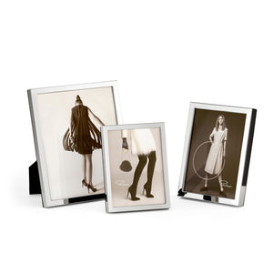 Picture Frame High-Gloss Nickel Plating, Extra-Deep Profile, Real Glass Front – Paris | Philippi