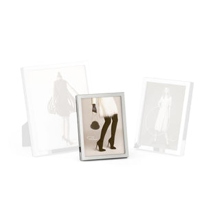 Picture Frame High-Gloss Nickel Plating, Extra-Deep Profile, Real Glass Front – Paris | Philippi