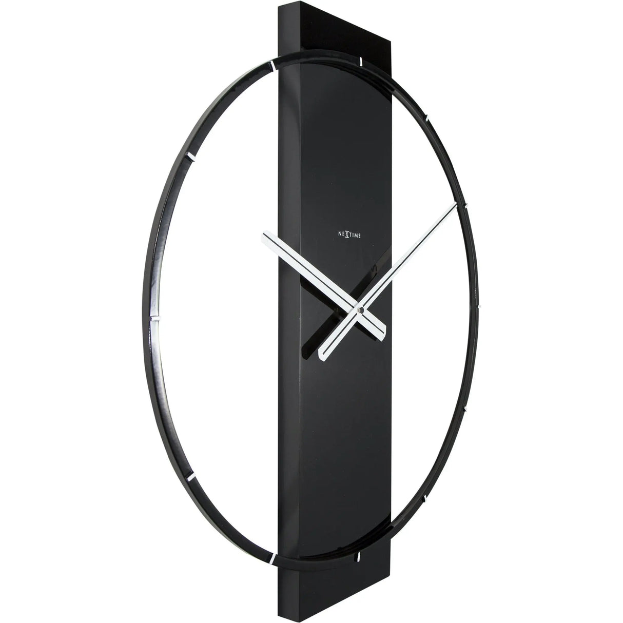 Wanduhr – Schwarzes Holz, Edelstahl, Stilles Werk - Carl | NeXtime