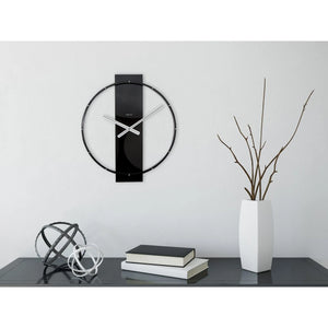Wanduhr – Schwarzes Holz, Edelstahl, Stilles Werk - Carl | NeXtime