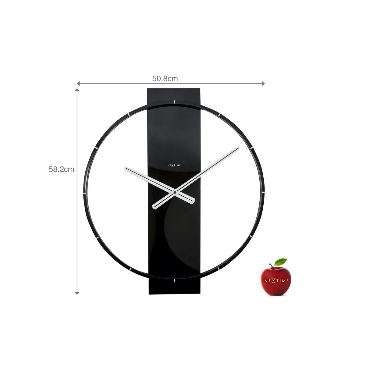 Wanduhr – Schwarzes Holz, Edelstahl, Stilles Werk - Carl | NeXtime