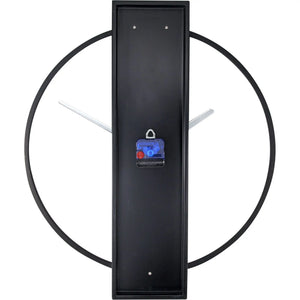 Wanduhr – Schwarzes Holz, Edelstahl, Stilles Werk - Carl | NeXtime