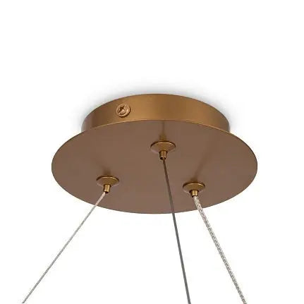 Pendant Lamp Matte Gold Metal Frame 6 Glass Shades 6×G9 40W – Balance | Maytoni