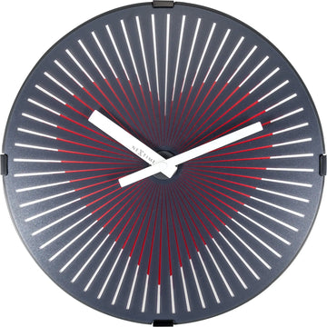 Wanduhr – Bewegtes Herzdesign, Animierte Optik, Kreatives Design - Motion Heart Red | NeXtime