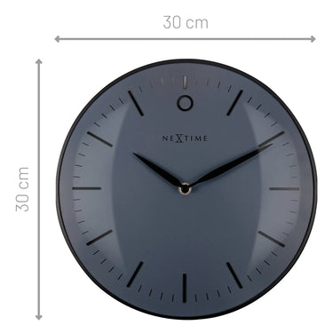 Wanduhr – Gewölbtes Glas, Nordischer Stil, Stilles Werk - Glamour Klein | NeXtime