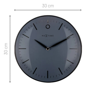 Wanduhr – Gewölbtes Glas, Nordischer Stil, Stilles Werk - Glamour Klein | NeXtime